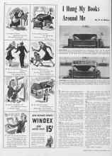 Better Homes & Gardens November 1940 Magazine Article: I Hung My Books Around Me