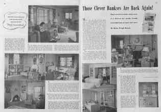 Better Homes & Gardens November 1940 Magazine Article: Those Clever Bankses Are Back Again!