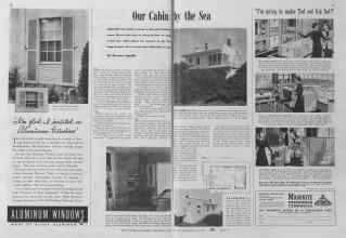 Better Homes & Gardens November 1940 Magazine Article: Our Cabin by the Sea