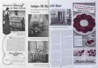 Better Homes & Gardens November 1940 Magazine Article: Antiques Fill This Little House