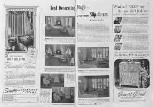 Better Homes & Gardens November 1940 Magazine Article: Real Decorating Magie--DONE WITH Slip-Covers