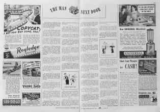 Better Homes & Gardens November 1940 Magazine Article: THE MAN NEXT DOOR