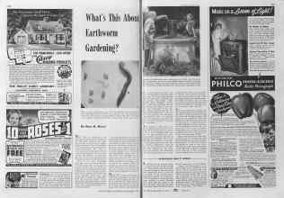 Better Homes & Gardens November 1940 Magazine Article: What's This About Earthworm Gardening?