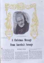 Better Homes & Gardens December 1940 Magazine Article: A Christmas Message From America's Scrooge
