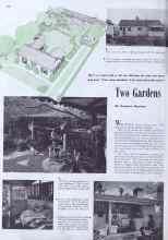 Better Homes & Gardens December 1940 Magazine Article: Two Gardens