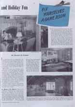 Better Homes & Gardens December 1940 Magazine Article: FIX YOURSELVES A GAME ROOM