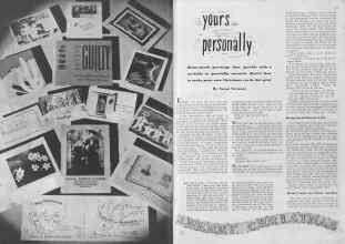 Better Homes & Gardens December 1940 Magazine Article: Yours Personally