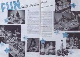 Better Homes & Gardens December 1940 Magazine Article: FUN With Festive Fare