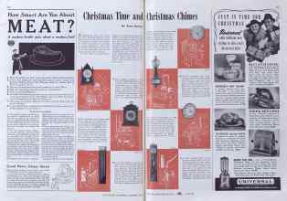 Better Homes & Gardens December 1940 Magazine Article: Christmas Time and Christmas Chimes