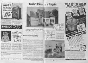 Better Homes & Gardens December 1940 Magazine Article: Comfort Plus at a Bargain