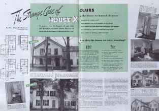 Better Homes & Gardens January 1941 Magazine Article: The Strange Case of HOUSE X CLUES