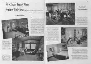 Better Homes & Gardens January 1941 Magazine Article: Five Smart Young Wives Feather Their Nests