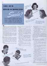 Better Homes & Gardens February 1941 Magazine Article: ARE OUR HIGH-SCHOOLERS Snobs?