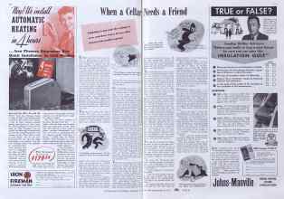 Better Homes & Gardens February 1941 Magazine Article: When a Cellar Needs a Friend