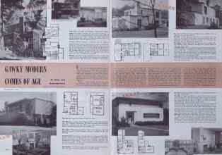 Better Homes & Gardens February 1941 Magazine Article: GAWKY MODERN COMES OF AGE