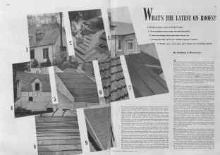 Better Homes & Gardens February 1941 Magazine Article: WHAT'S THE LATEST ON ROOFS?