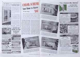 Better Homes & Gardens February 1941 Magazine Article: COLOR-SCHEME Your Home to Flatter YOU