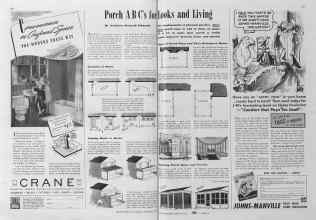 Better Homes & Gardens February 1941 Magazine Article: Porch ABC's for Looks and Living