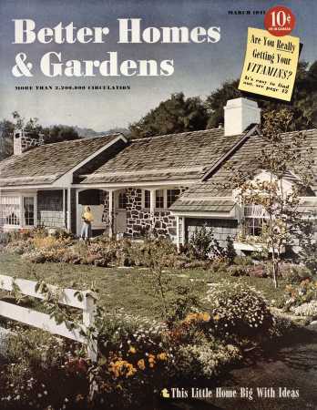 Better Homes & Gardens March 1941 Magazine Cover