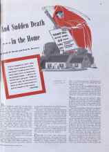 Better Homes & Gardens March 1941 Magazine Article: And sudden Death--in the Home