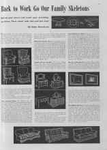 Better Homes & Gardens March 1941 Magazine Article: Back to Work Go Our Family Skeletons
