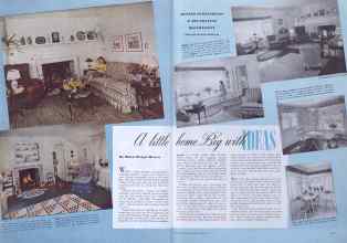 Better Homes & Gardens March 1941 Magazine Article: A little home Big with IDEAS