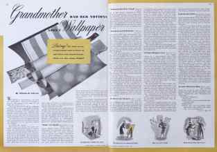 Better Homes & Gardens March 1941 Magazine Article: Grandmother Wallpaper HAD HER NOTIONS ABOUT