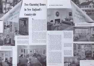 Better Homes & Gardens March 1941 Magazine Article: Two Charming Homes in New England's Countryside