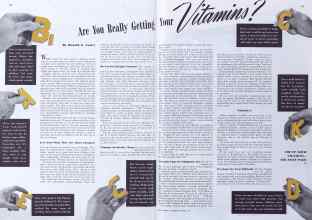 Better Homes & Gardens March 1941 Magazine Article: Are You Really Getting Your Vitamins?