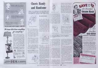 Better Homes & Gardens March 1941 Magazine Article: Closets Handy and Handsome