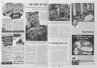 Better Homes & Gardens March 1941 Magazine Article: Fun Under the Slats