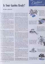 Better Homes & Gardens April 1941 Magazine Article: APRIL Outdoor GARDENING GUIDE