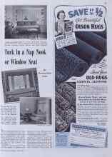 Better Homes & Gardens April 1941 Magazine Article: Tuck in a Nap Nook or Window Seat