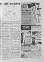 Better Homes & Gardens April 1941 Magazine Article: Let's Make a Moss Garden