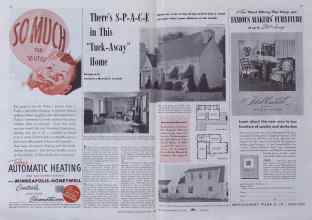 Better Homes & Gardens April 1941 Magazine Article: There's S-P-A-C-E in This 