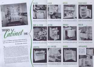 Better Homes & Gardens April 1941 Magazine Article: THERE'S A FOR Cabinet