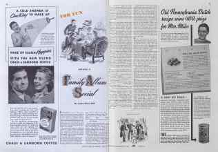 Better Homes & Gardens April 1941 Magazine Article: FOR FUN SWING A Family Album Social