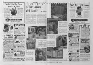 Better Homes & Gardens April 1941 Magazine Article: Is Your Garden Well Gated?