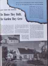 Better Homes & Gardens May 1941 Magazine Article: The House They Built, The Garden They Grew