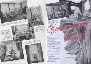 Better Homes & Gardens May 1941 Magazine Article: Curtains! Of course you can make