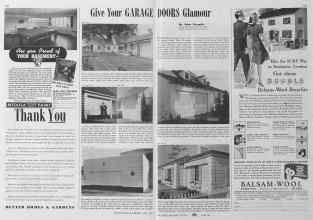 Better Homes & Gardens May 1941 Magazine Article: Give Your GARAGE DOORS Glamour