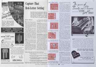 Better Homes & Gardens May 1941 Magazine Article: Capture That Red-Letter Setting