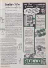 Better Homes & Gardens June 1941 Magazine Article: Furniture Styles And How to Recognize Them