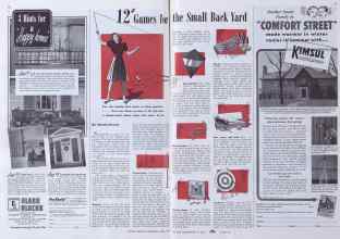 Better Homes & Gardens June 1941 Magazine Article: 12 Games for the Small Back Yard