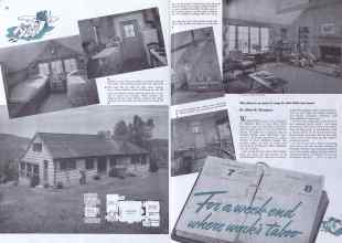 Better Homes & Gardens June 1941 Magazine Article: For a week-end where work's taboo