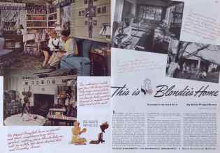 Better Homes & Gardens June 1941 Magazine Article: This is Blondie's Home
