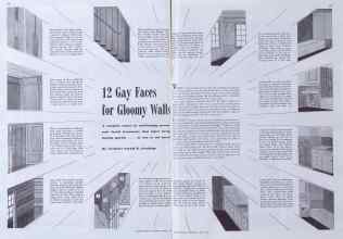 Better Homes & Gardens June 1941 Magazine Article: 12 Gay Faces for Gloomy Walls