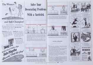 Better Homes & Gardens June 1941 Magazine Article: Solve Your Decorating Problems With a Yardstick