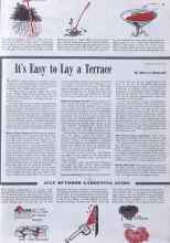Better Homes & Gardens July 1941 Magazine Article: It's Easy to Lay a Terrace