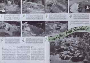 Better Homes & Gardens July 1941 Magazine Article: 7... and your Pools' Finished!